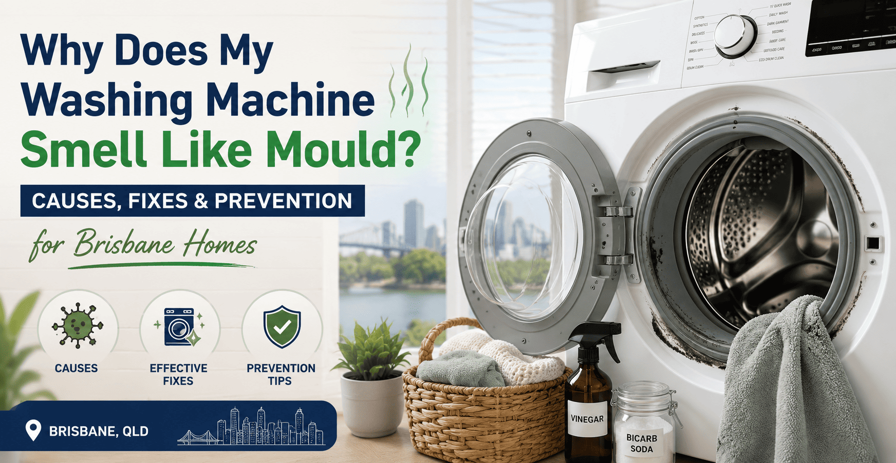 Why washing machines smell like mould